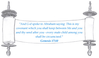 And G-d spoke to Abraham saying: This is my covenant which you shall keep between Me and you and thy seed after you - every male child among you shall be circumcised. Genesis 17:10